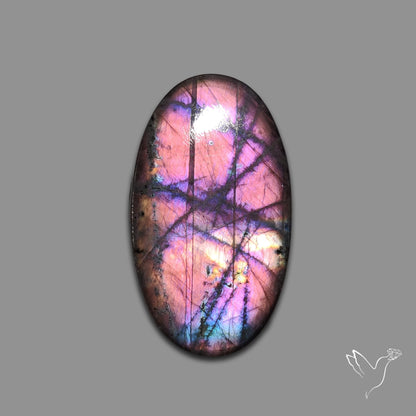 Finland Spectrolite Rainbow Purple Sheen Cabochon