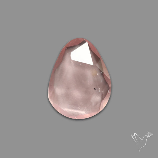 Rose Quartz Rose Cut Faceted