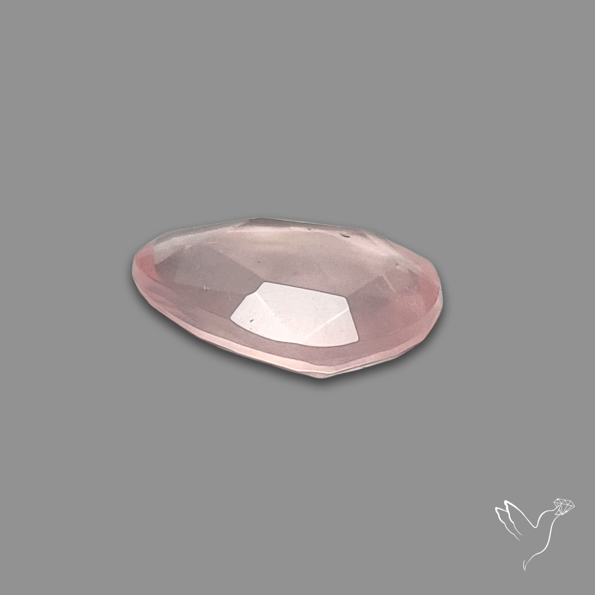 Rose Quartz Rose Cut Faceted