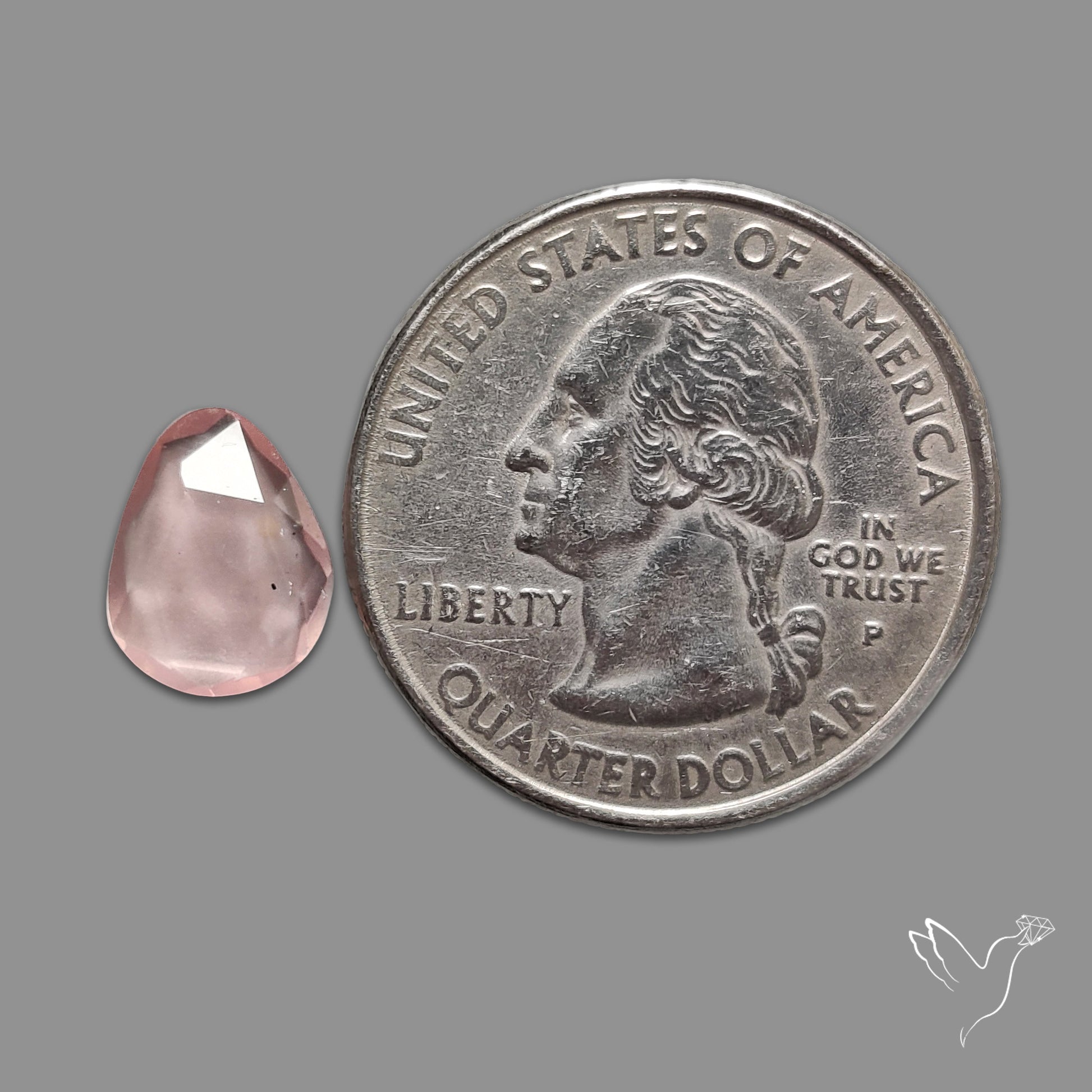 Rose Quartz Rose Cut Faceted