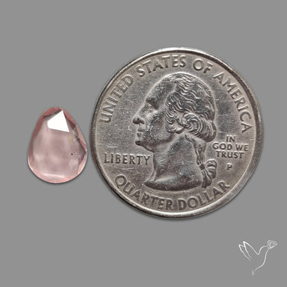 Rose Quartz Rose Cut Faceted