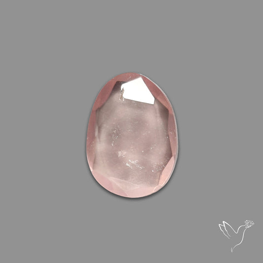 Rose Quartz Rose Cut Faceted
