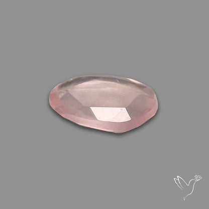 Rose Quartz Rose Cut Faceted