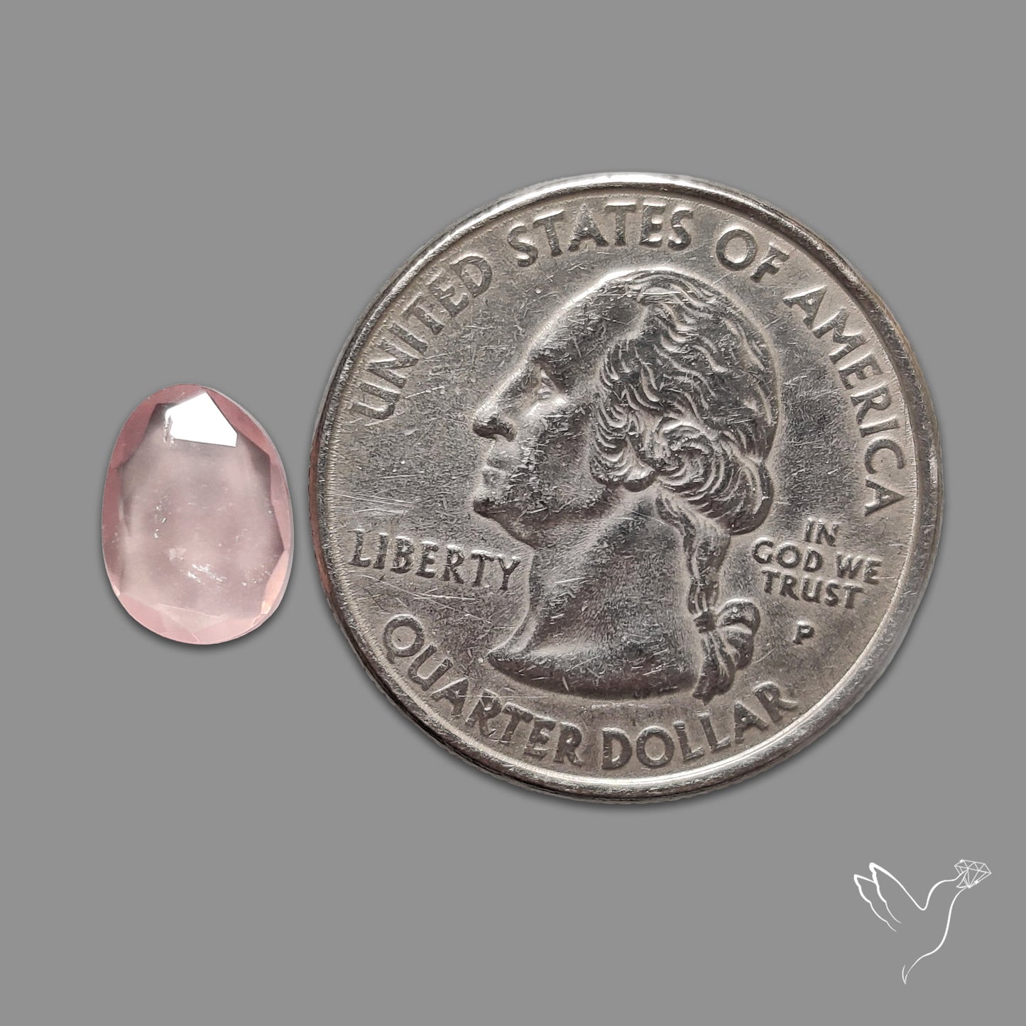 Rose Quartz Rose Cut Faceted