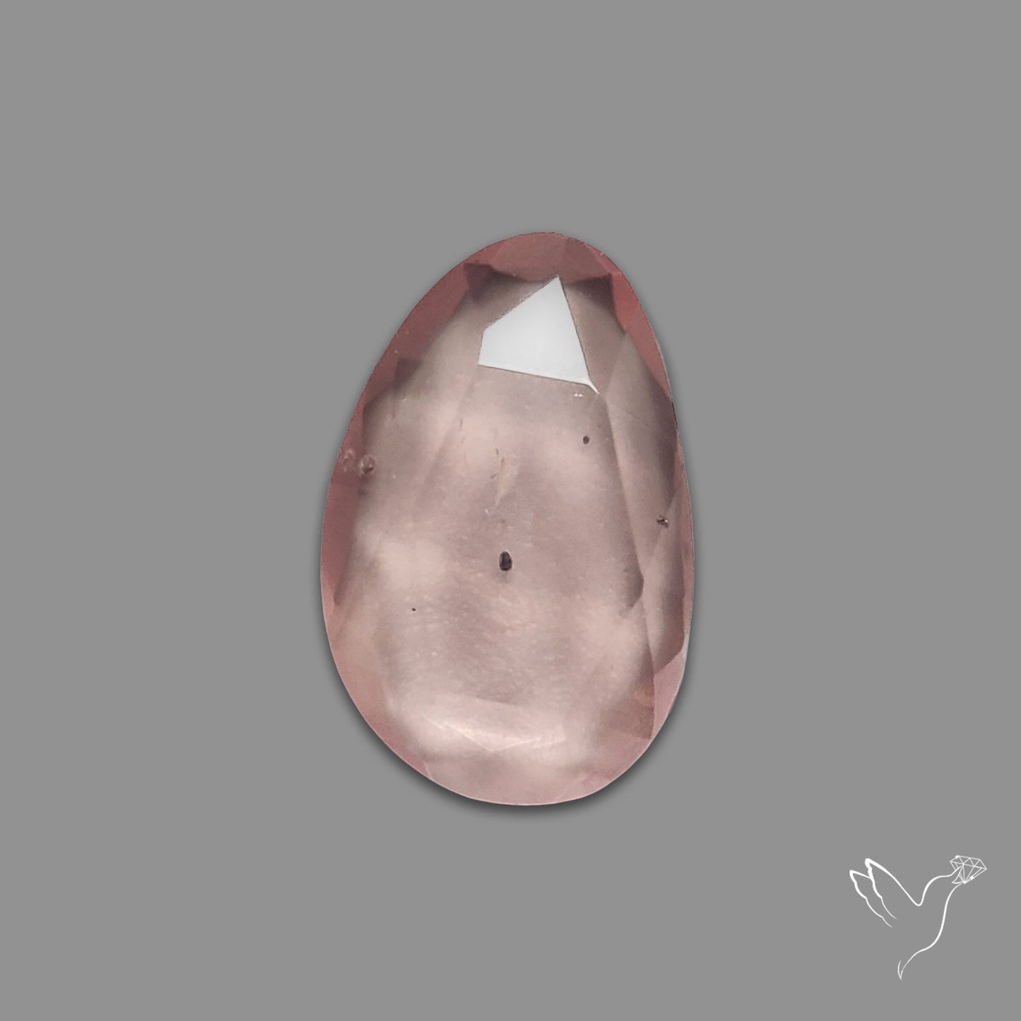 Rose Quartz Rose Cut Faceted