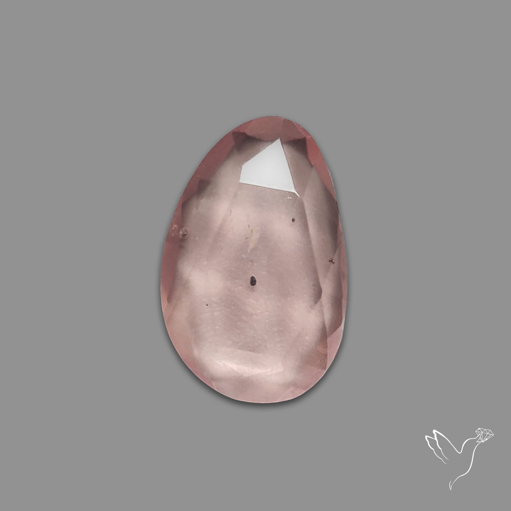 Rose Quartz Rose Cut Faceted