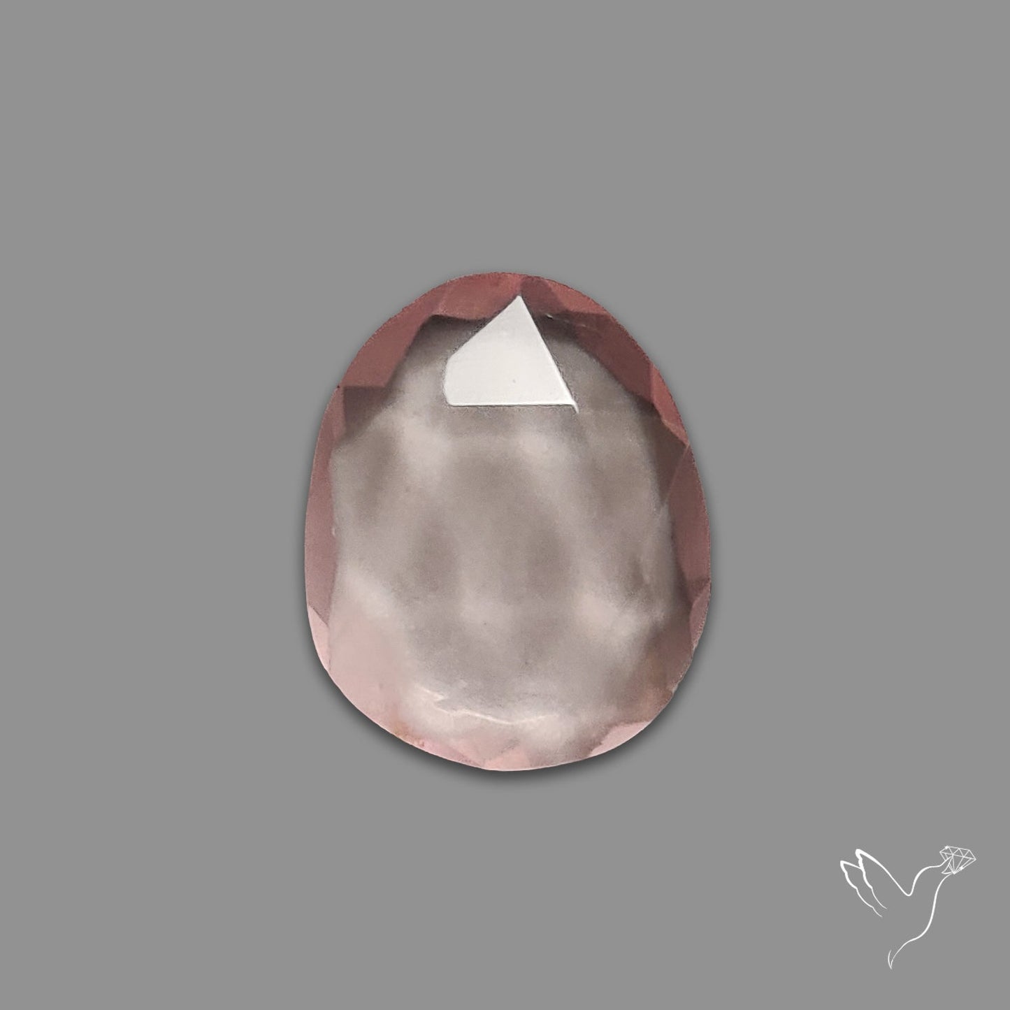 Rose Quartz Rose Cut Faceted