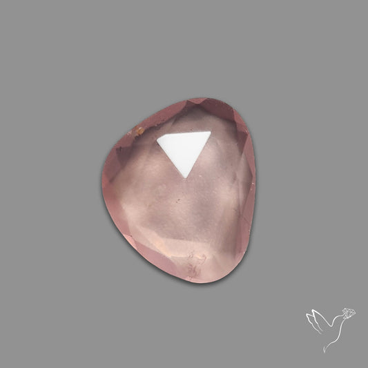 Rose Quartz Rose Cut Faceted