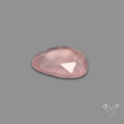Rose Quartz Rose Cut Faceted