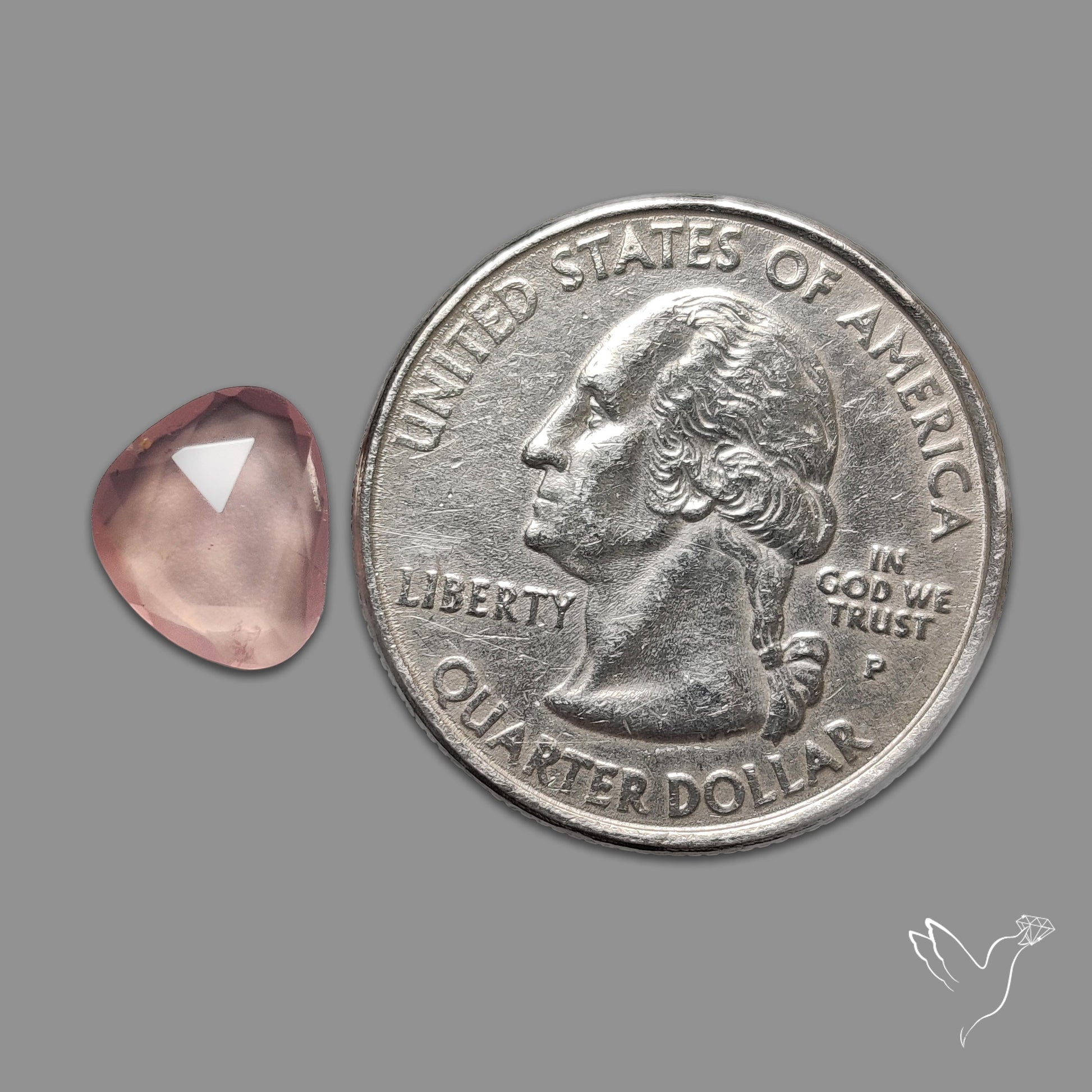 Rose Quartz Rose Cut Faceted