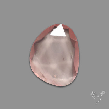 Rose Quartz Rose Cut Faceted