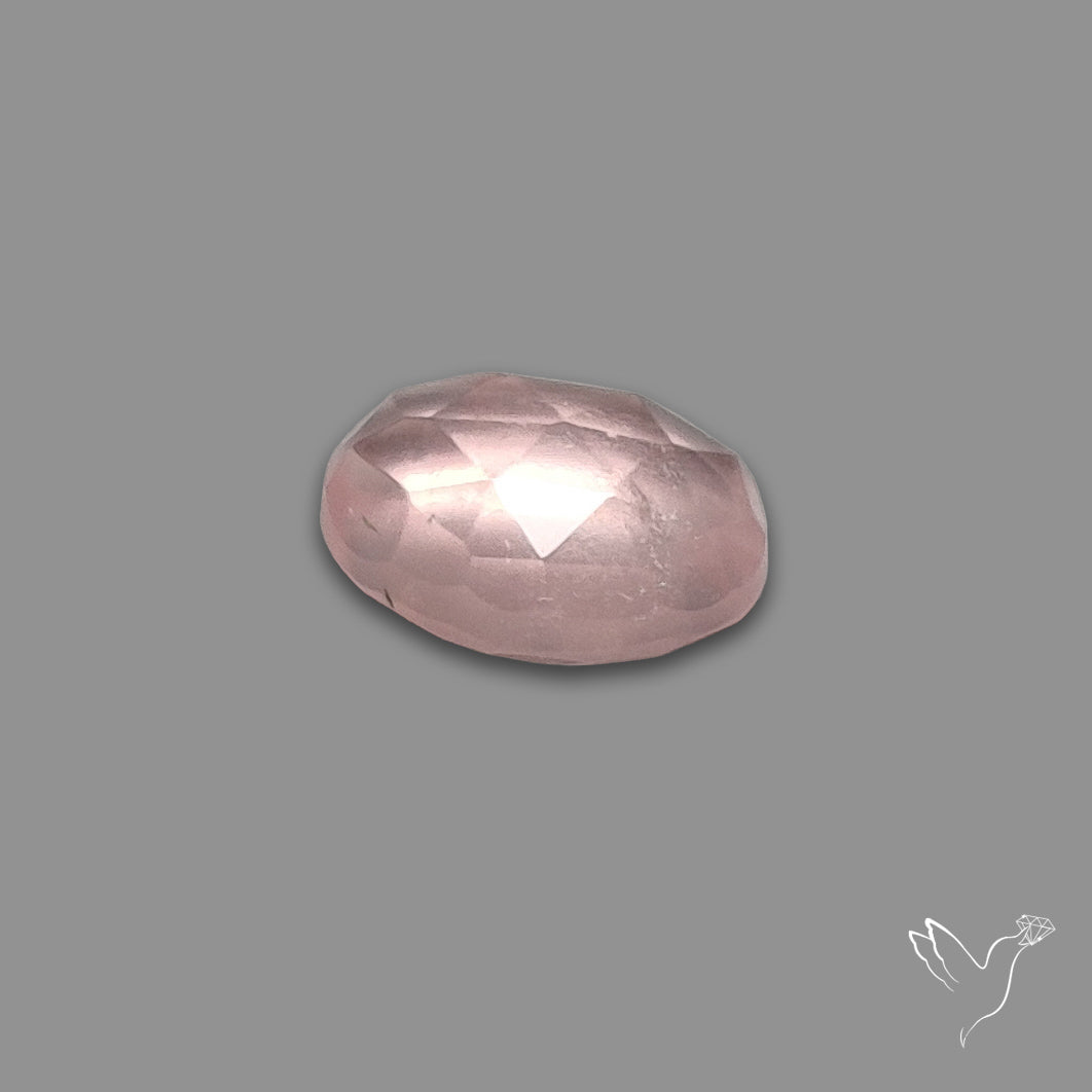 Rose Quartz Rose Cut Faceted