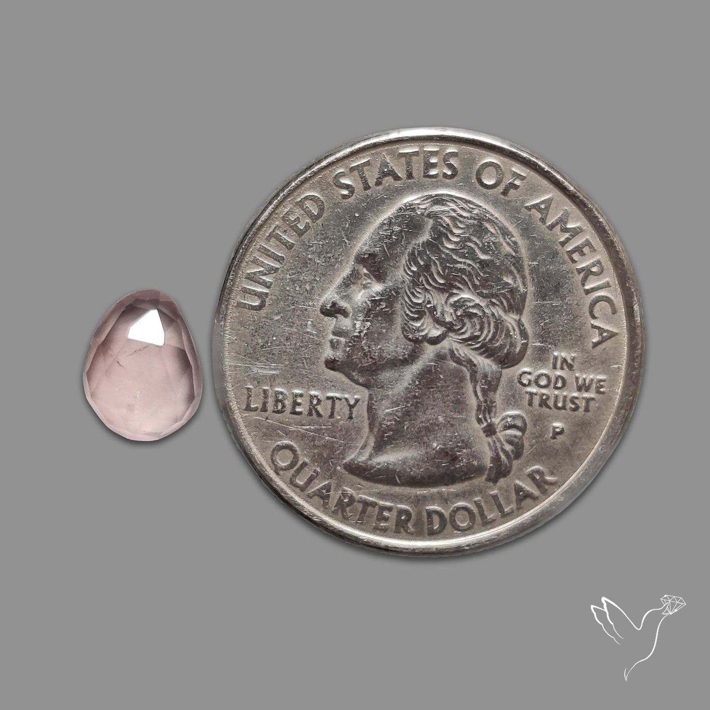 Rose Quartz Rose Cut Faceted