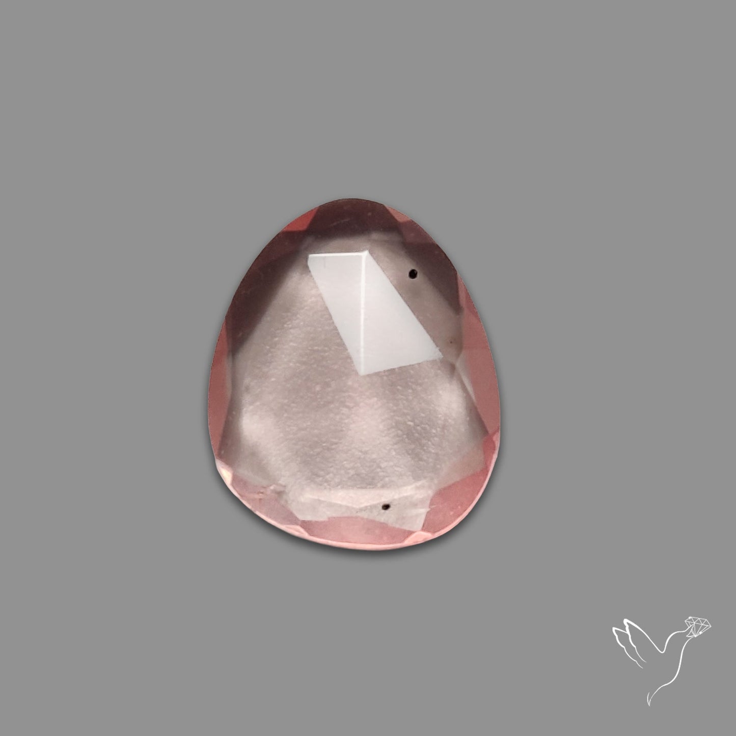 Rose Quartz Rose Cut Faceted