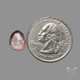 Rose Quartz Rose Cut Faceted