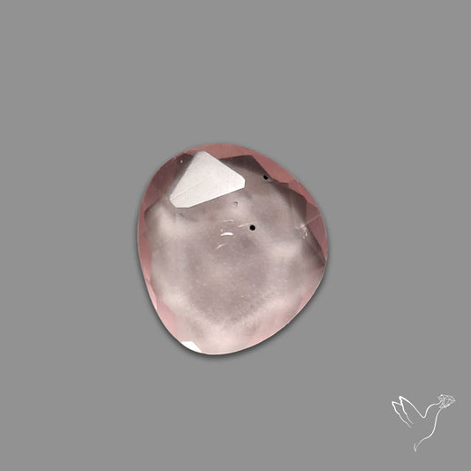 Rose Quartz Rose Cut Faceted