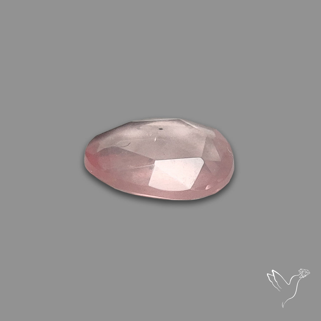 Rose Quartz Rose Cut Faceted