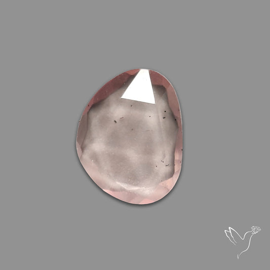 Rose Quartz Rose Cut Faceted