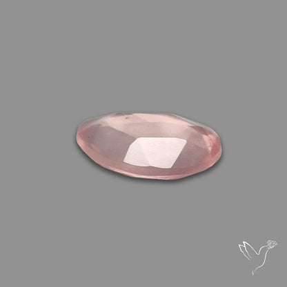 Rose Quartz Rose Cut Faceted