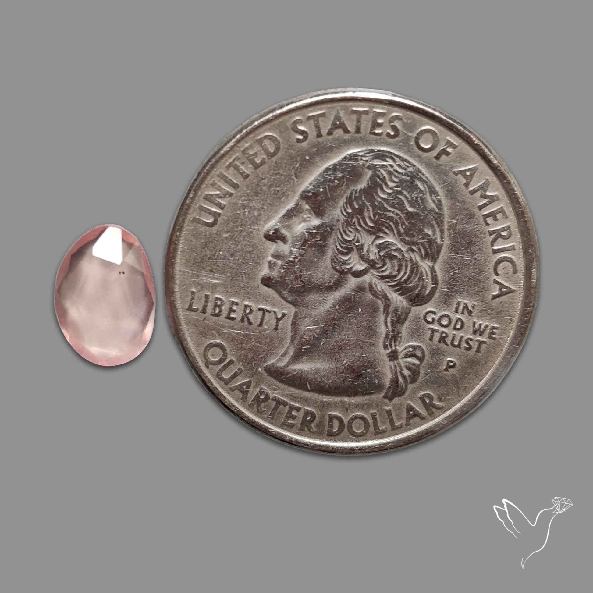 Rose Quartz Rose Cut Faceted