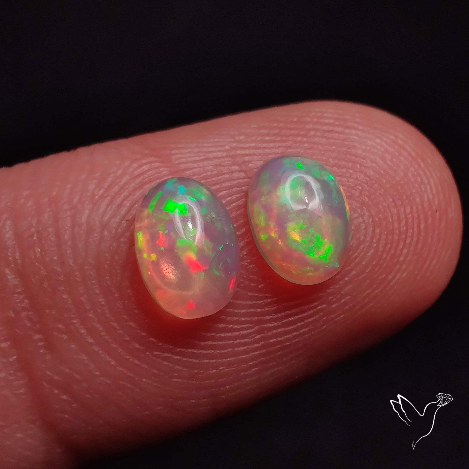 AAA Ethiopian Welo Opals Smalls Pair