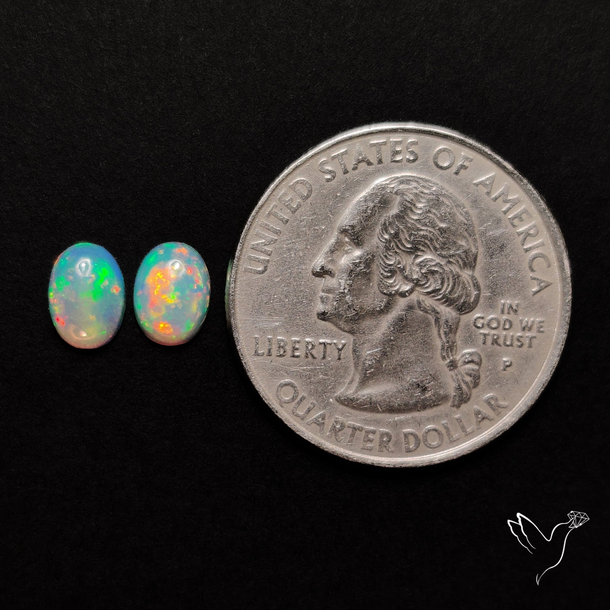 AAA Ethiopian Welo Opals Smalls Pair