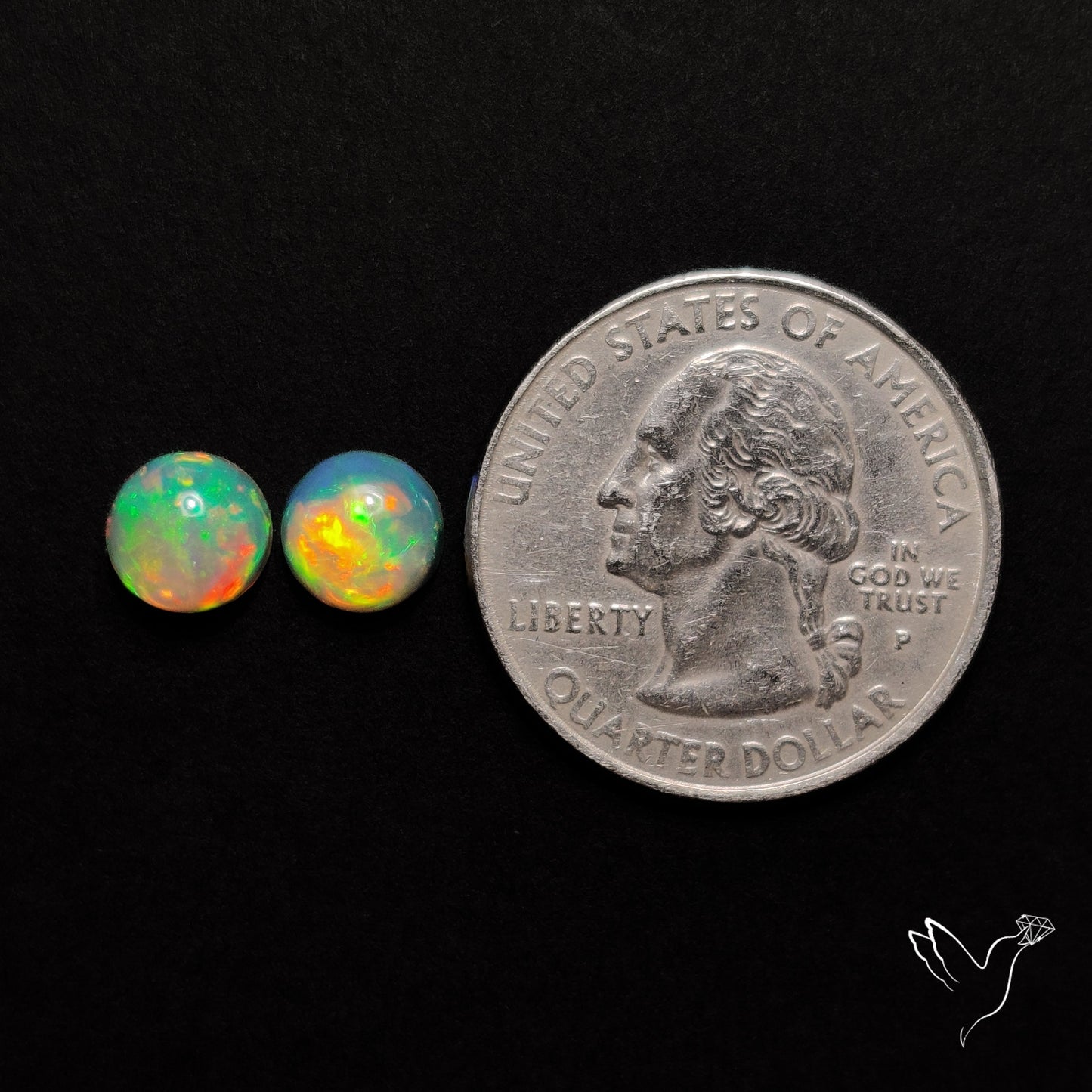 AAA Ethiopian Welo Opals Smalls Pair