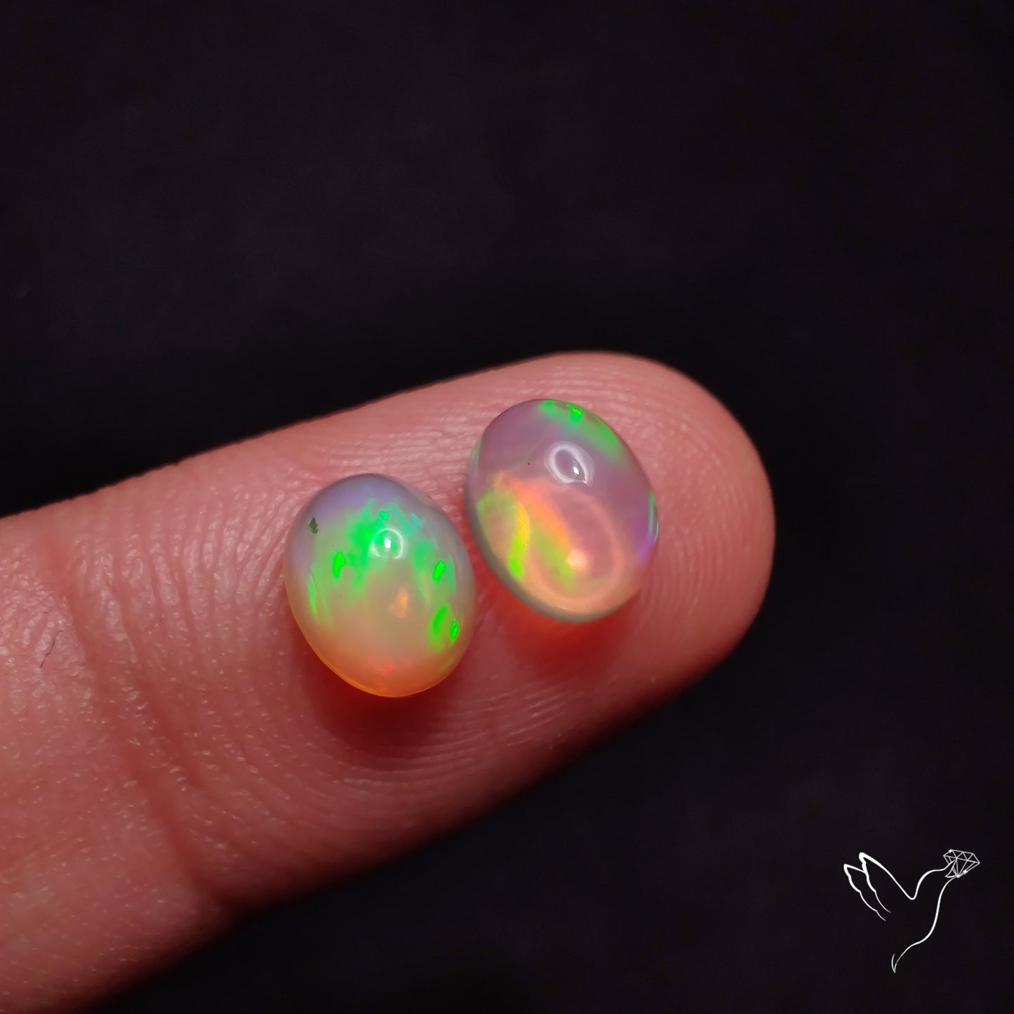 AAA Ethiopian Welo Opals Smalls Pair