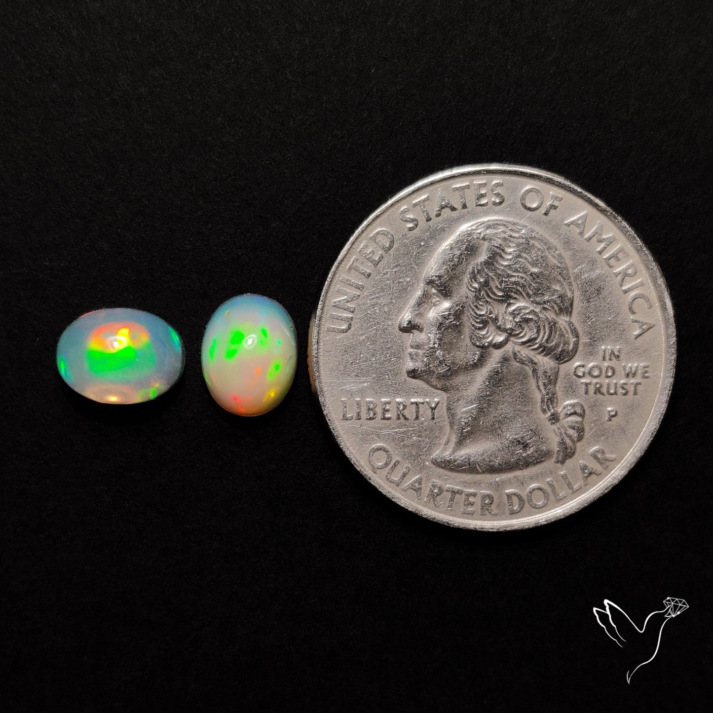AAA Ethiopian Welo Opals Smalls Pair