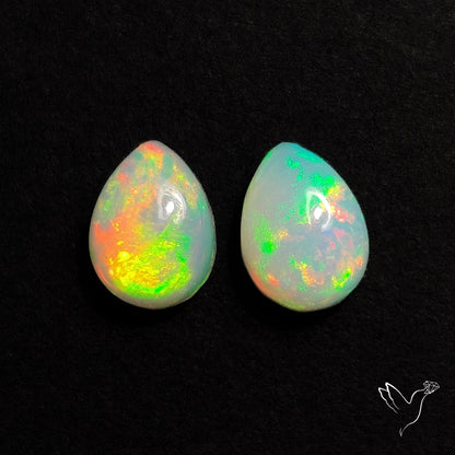 AAA Ethiopian Welo Opals Smalls Pair