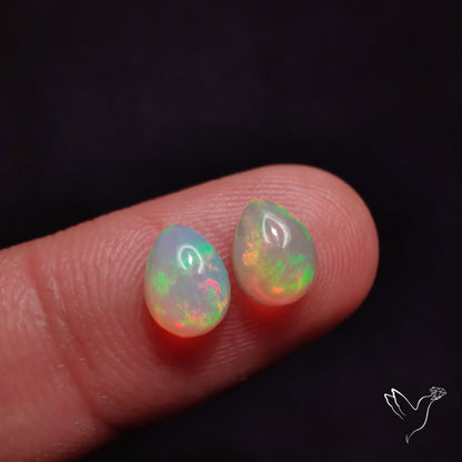 AAA Ethiopian Welo Opals Smalls Pair
