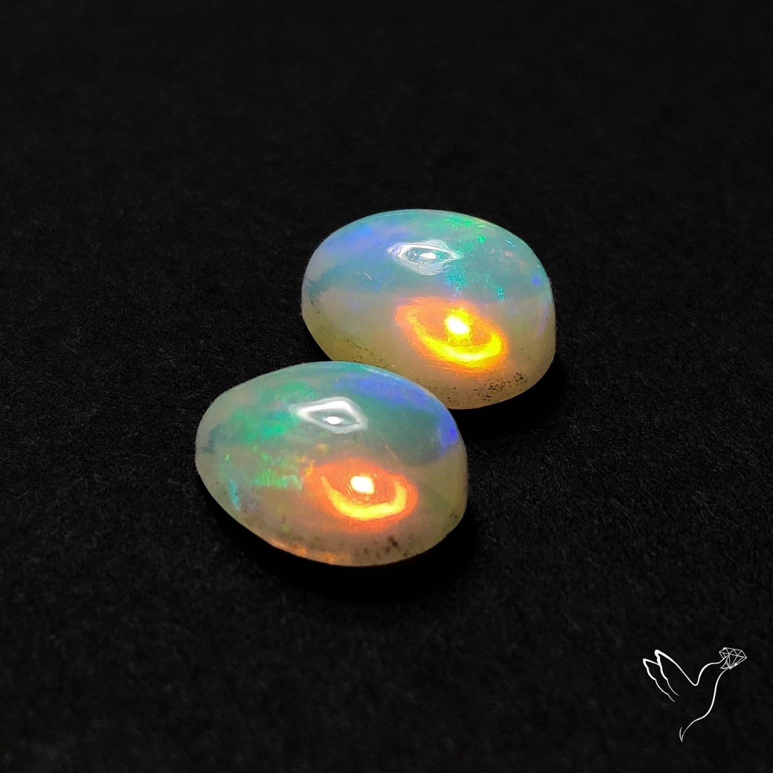 AAA Ethiopian Welo Opals Smalls Pair