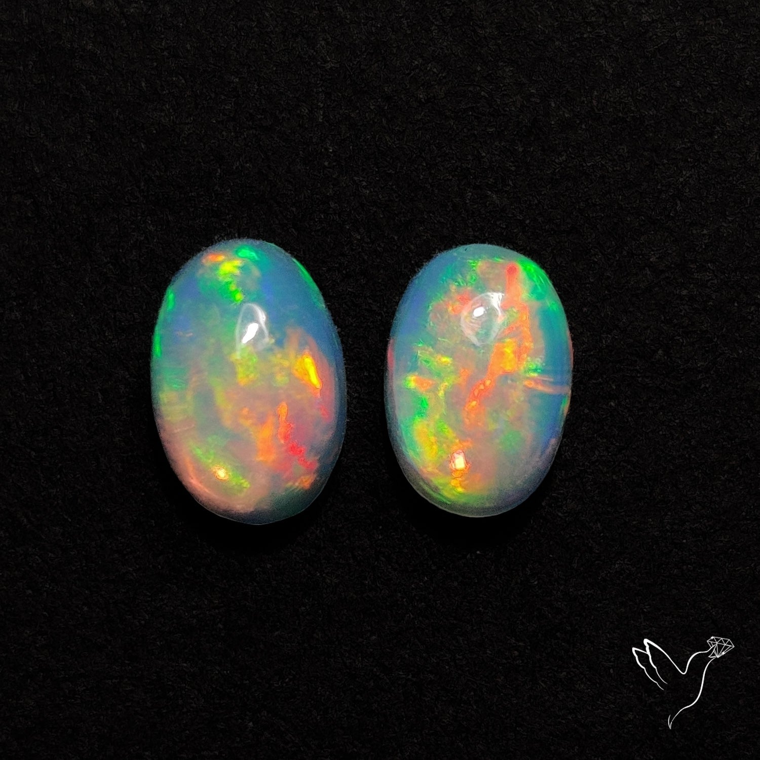 AAA Ethiopian Welo Opals Smalls Pair