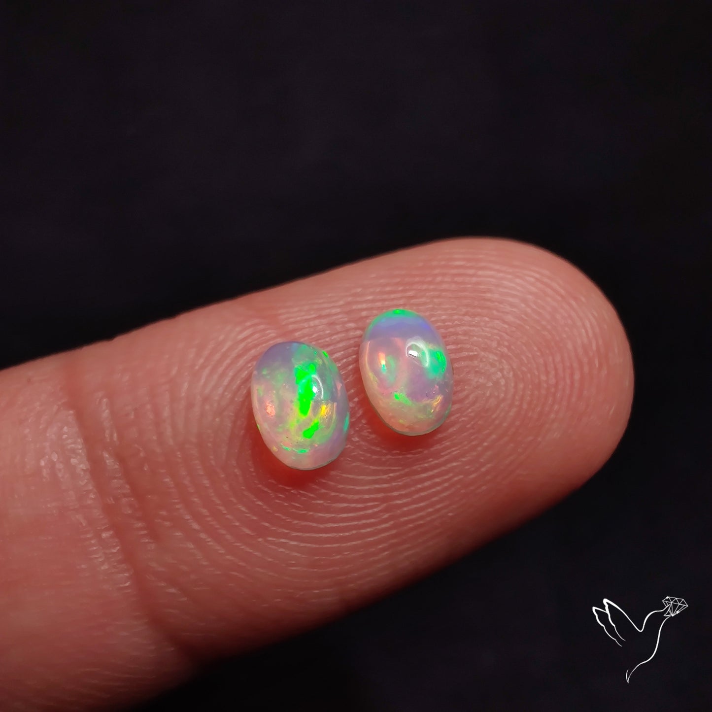 AAA Ethiopian Welo Opals Smalls Pair