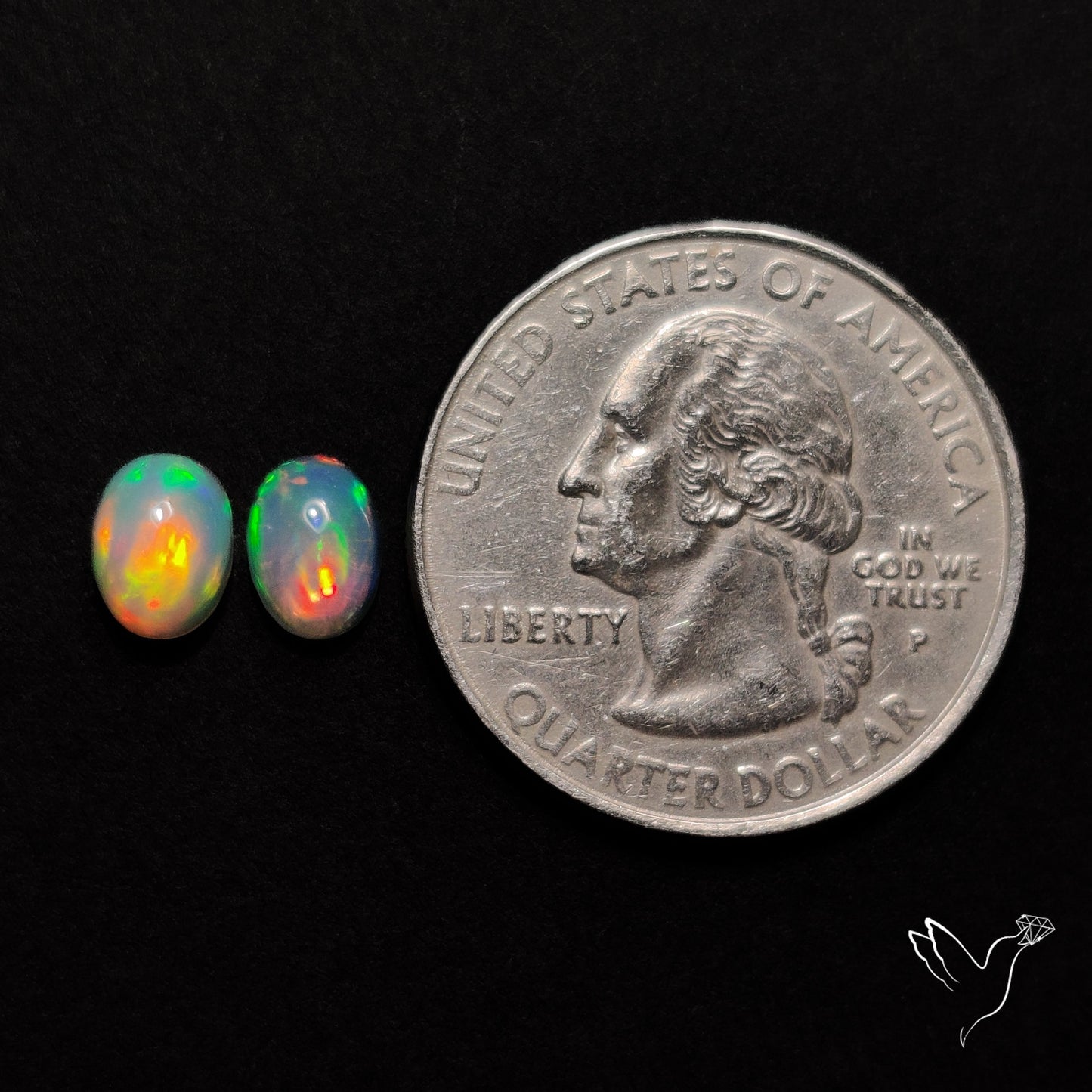 AAA Ethiopian Welo Opals Smalls Pair