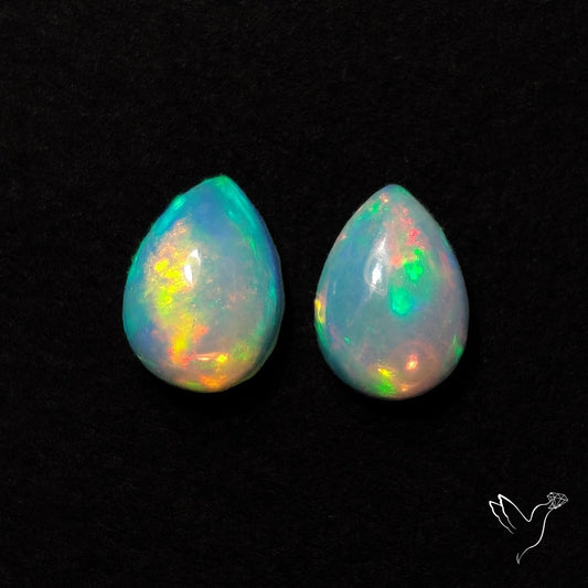 AAA Ethiopian Welo Opals Smalls Pair