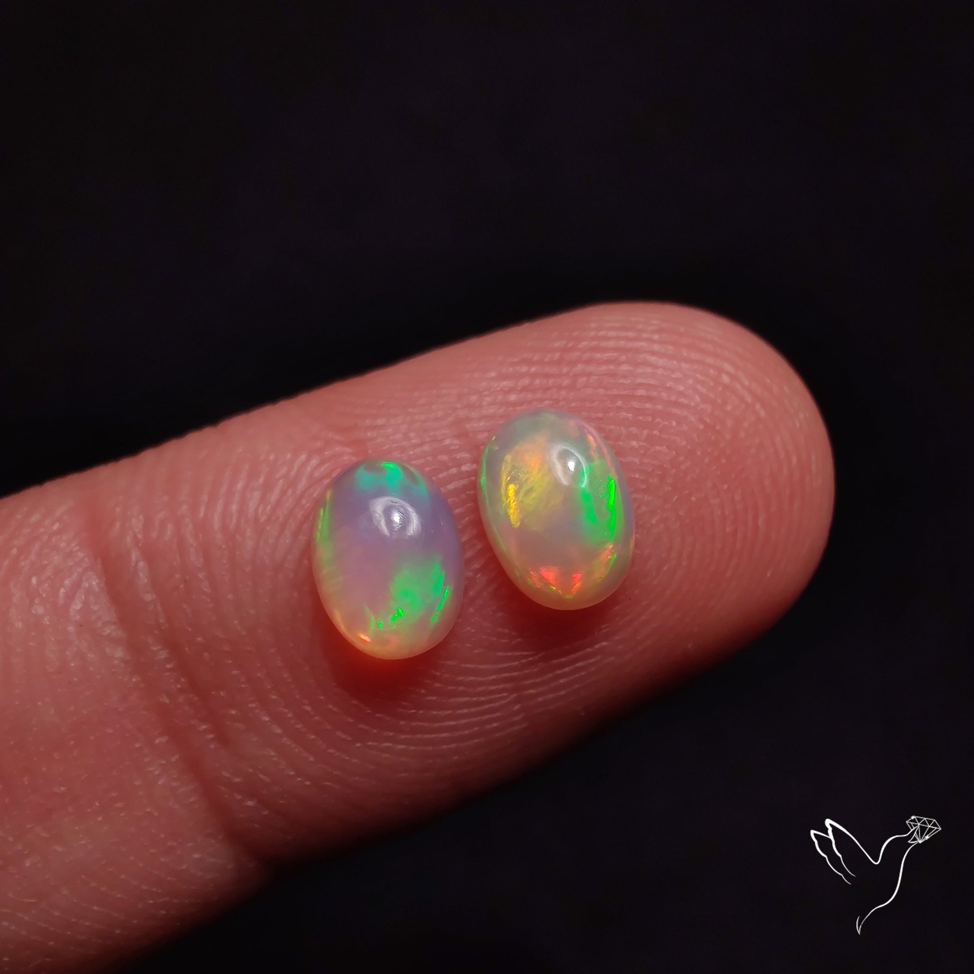 AAA Ethiopian Welo Opals Smalls Pair