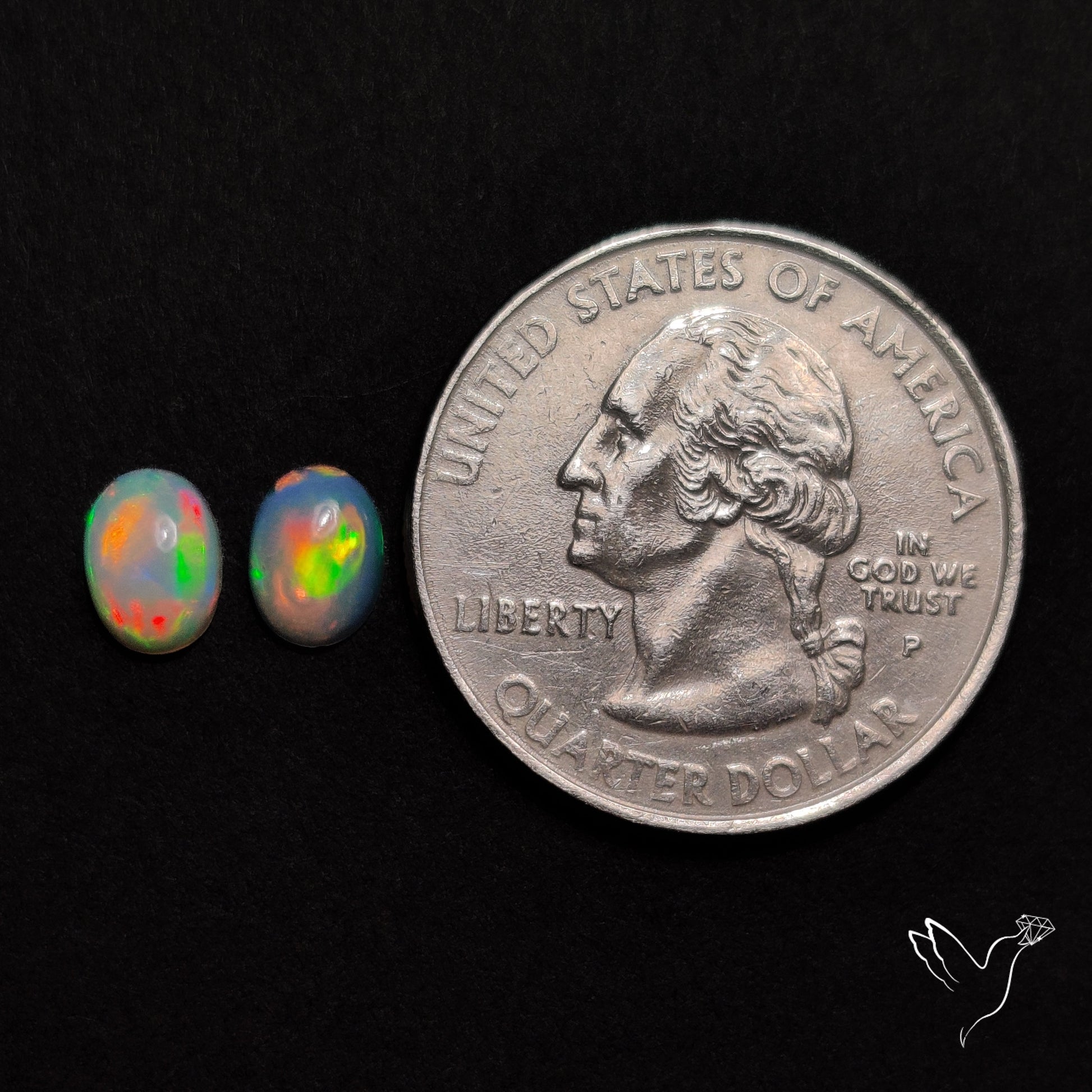 AAA Ethiopian Welo Opals Smalls Pair