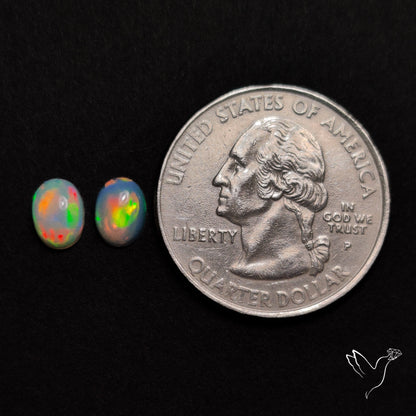 AAA Ethiopian Welo Opals Smalls Pair