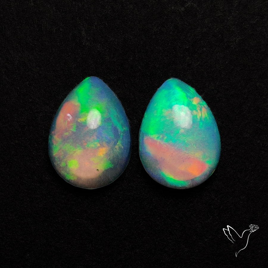 AAA Ethiopian Welo Opals Smalls Pair