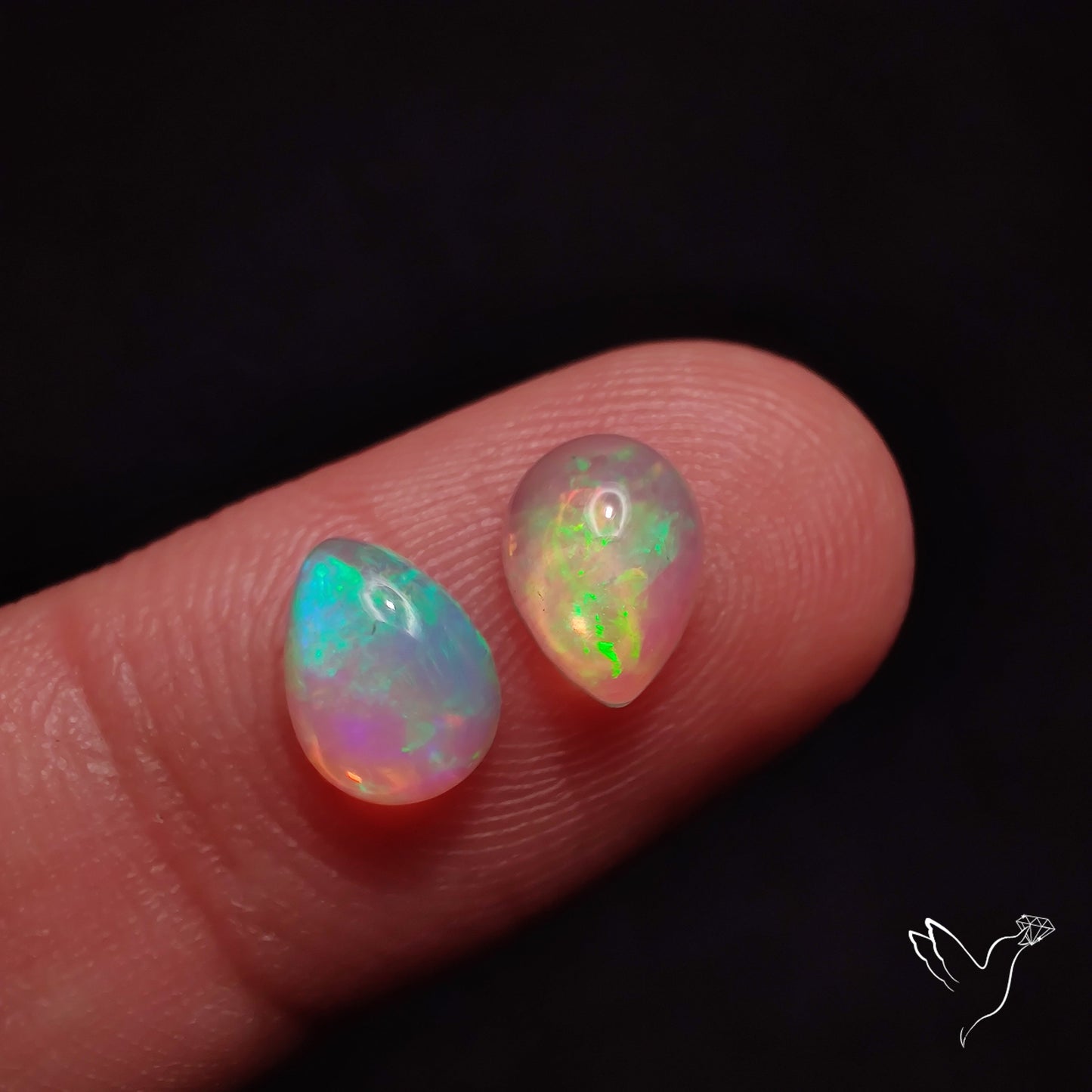 AAA Ethiopian Welo Opals Smalls Pair