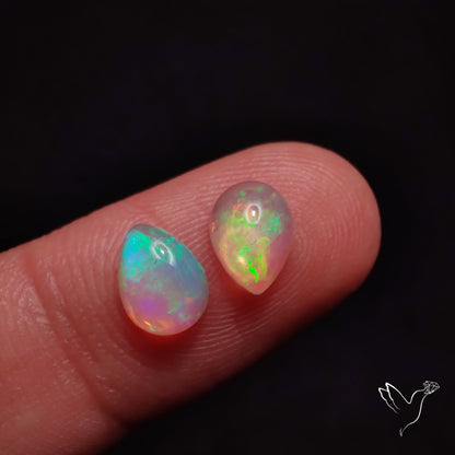 AAA Ethiopian Welo Opals Smalls Pair