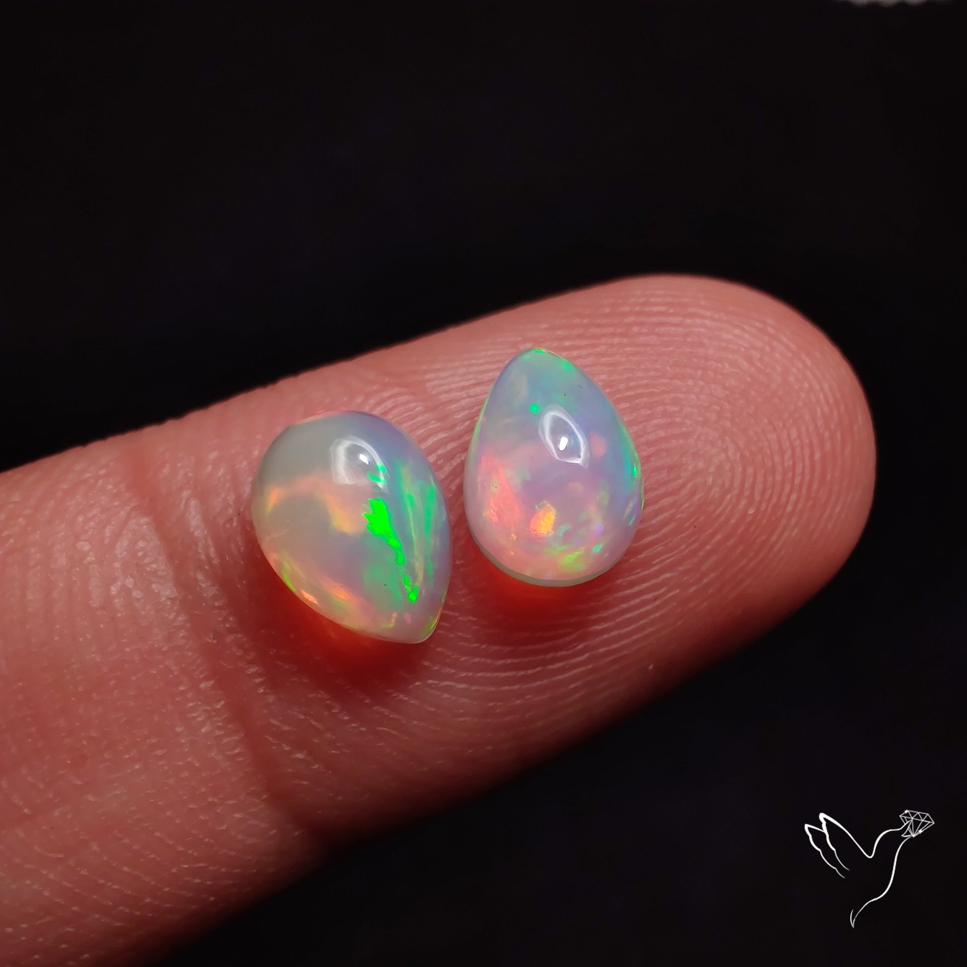 AAA Ethiopian Welo Opals Smalls Pair