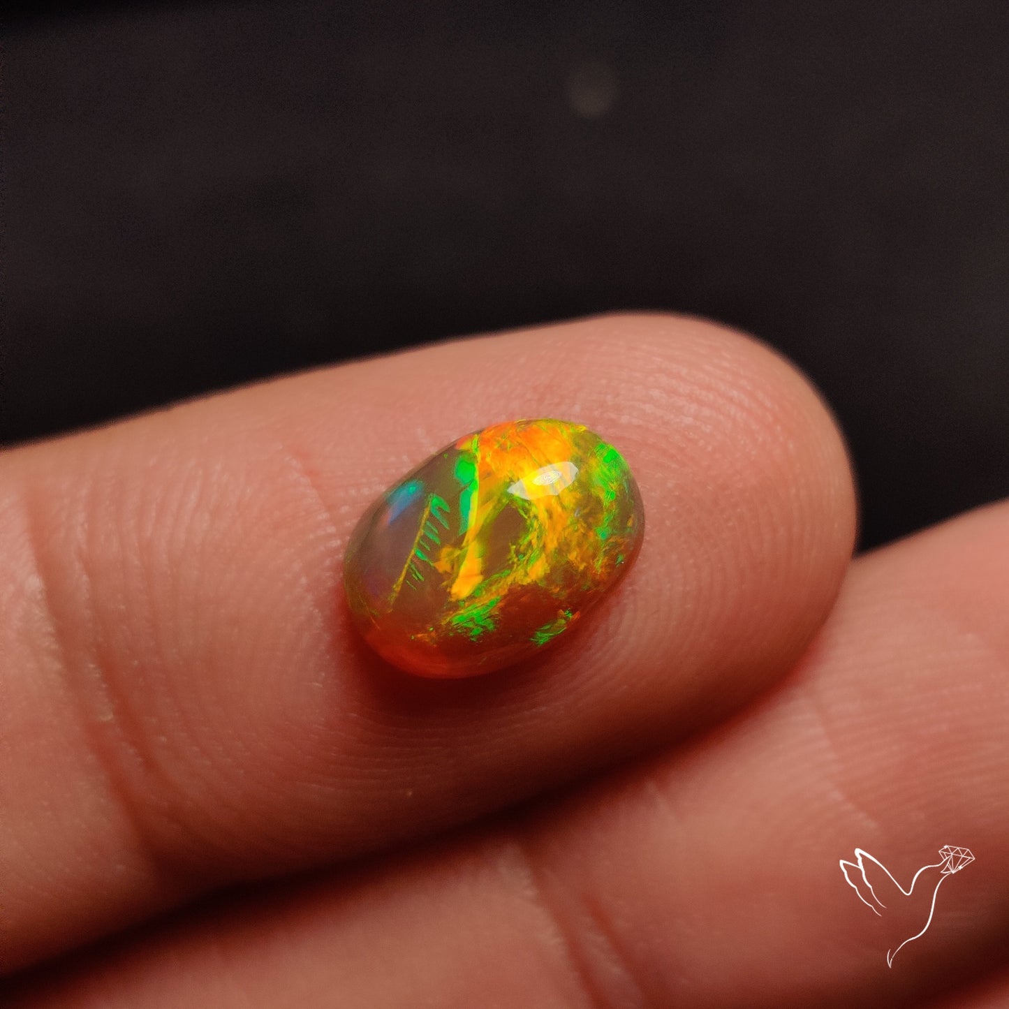 AAA Ethiopian Welo Opal Small Natural Dark