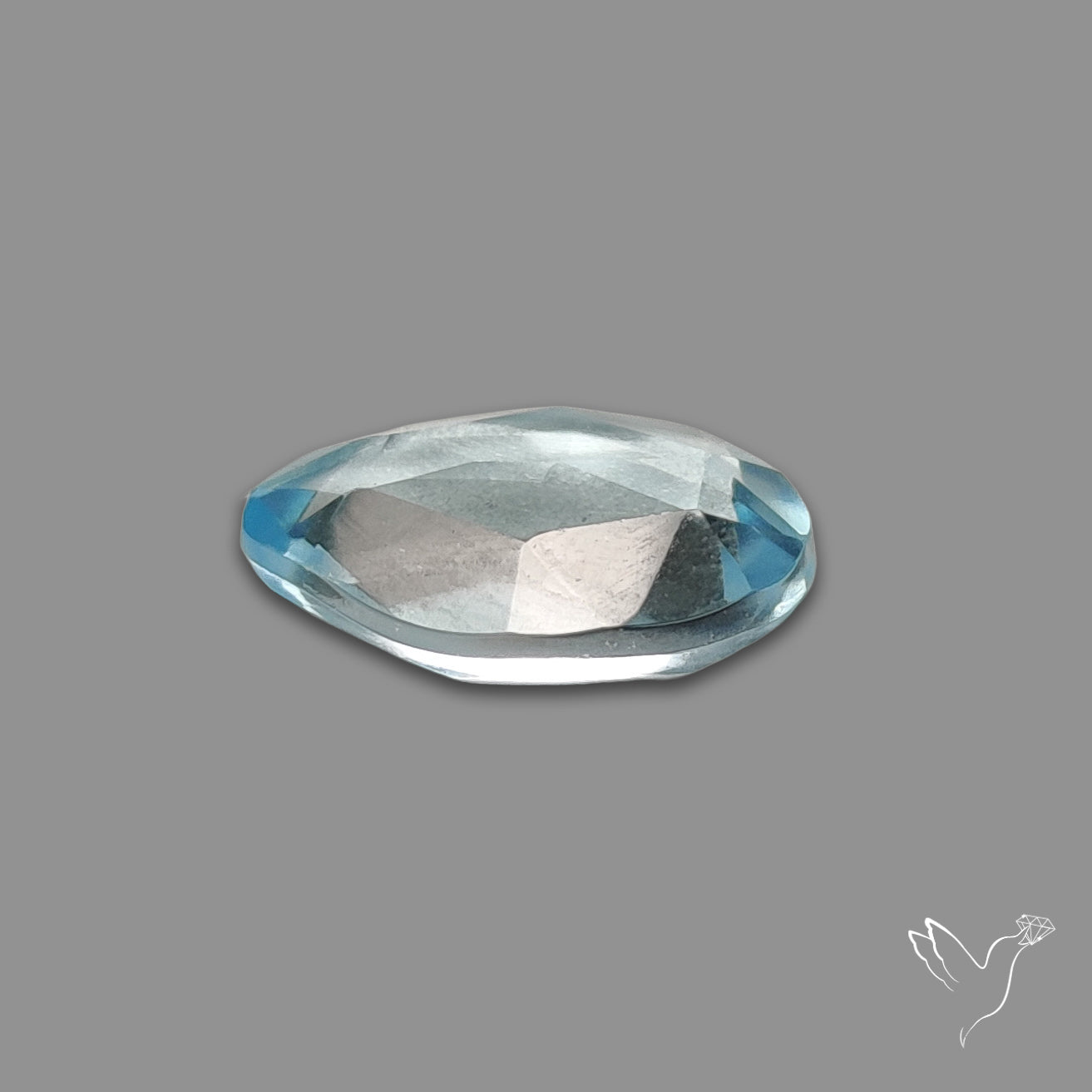 Rose Cut Sky Blue Topaz