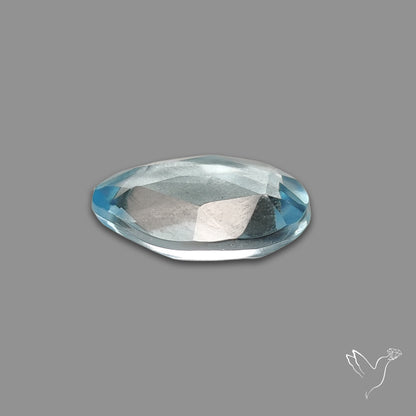 Rose Cut Sky Blue Topaz
