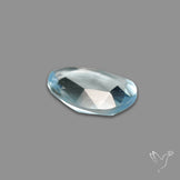 Rose Cut Sky Blue Topaz