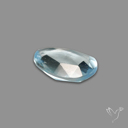 Rose Cut Sky Blue Topaz
