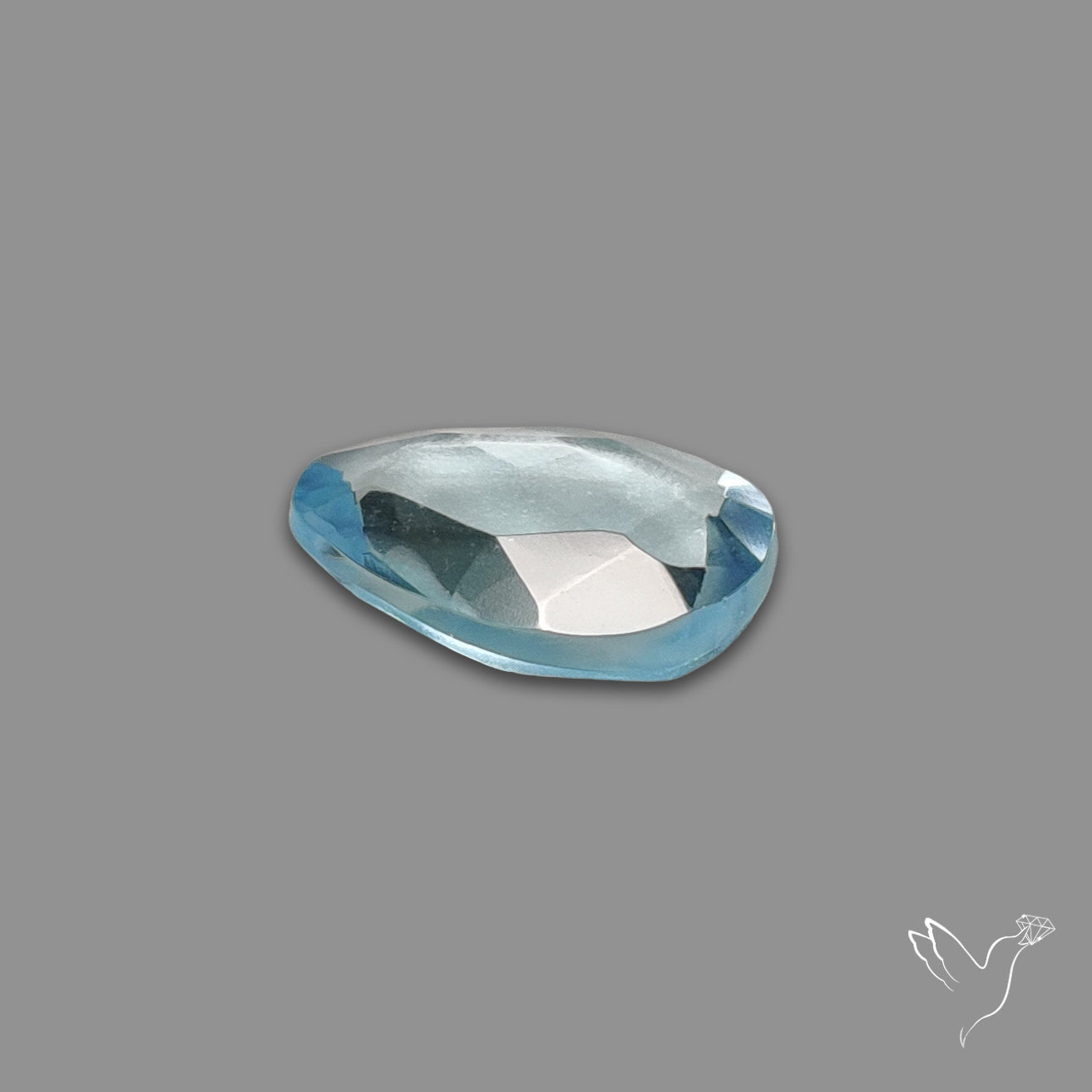 Rose Cut Sky Blue Topaz