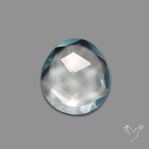 Rose Cut Sky Blue Topaz